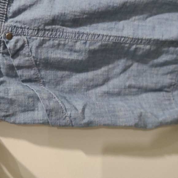 NWT Basic Edition blue denim look capris - Picture 3 of 6